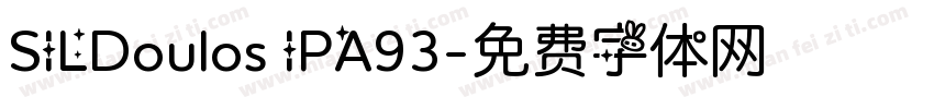SILDoulos IPA93字体转换